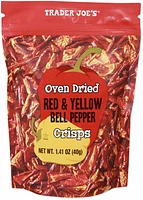 Oven Dried Red & Yellow Bell Pepper Crisps