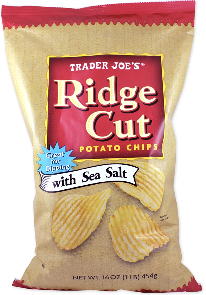 Ridge Cut Potato Chips with Sea Salt