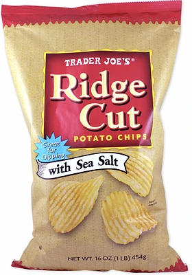 Ridge Cut Potato Chips with Sea Salt