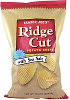 Ridge Cut Potato Chips with Sea Salt