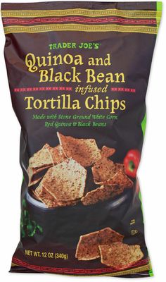 Quinoa and Black Bean infused Tortilla Chips