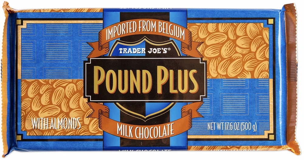 Pound Plus Milk Chocolate Bar with Almonds