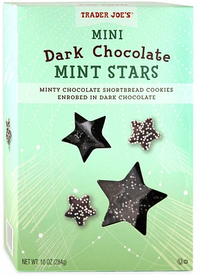 Mini Dark Chocolate Mint Stars