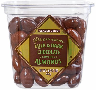 Premium Milk & Dark Chocolate Covered Almonds
