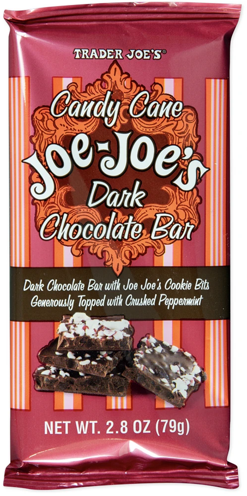 Candy Cane Joe-Joe's Dark Chocolate Bar