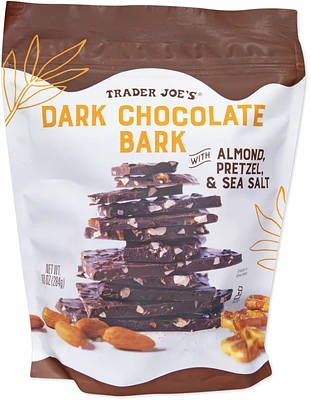 Dark Chocolate Bark with Almond, Pretzel & Sea Salt