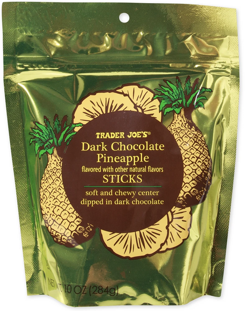 Dark Chocolate Pineapple Sticks