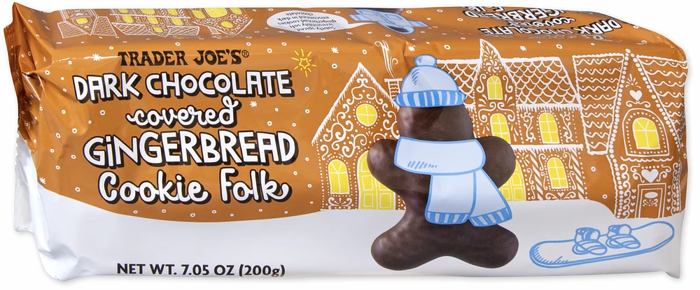 Dark Chocolate Covered Gingerbread Cookie Folk