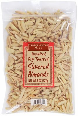 Unsalted Dry Toasted Slivered Almonds