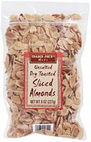 Unsalted Dry Toasted Sliced Almonds