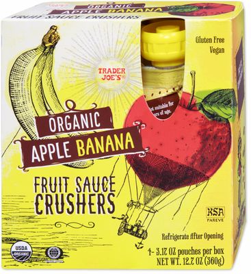 Organic Apple Banana Fruit Sauce Crushers