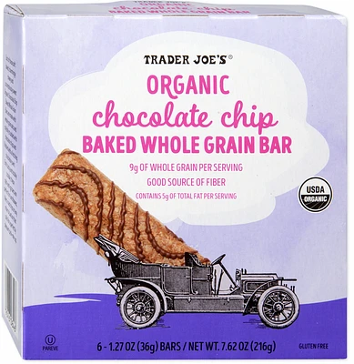 Organic Chocolate Chip Baked Whole Grain Bar