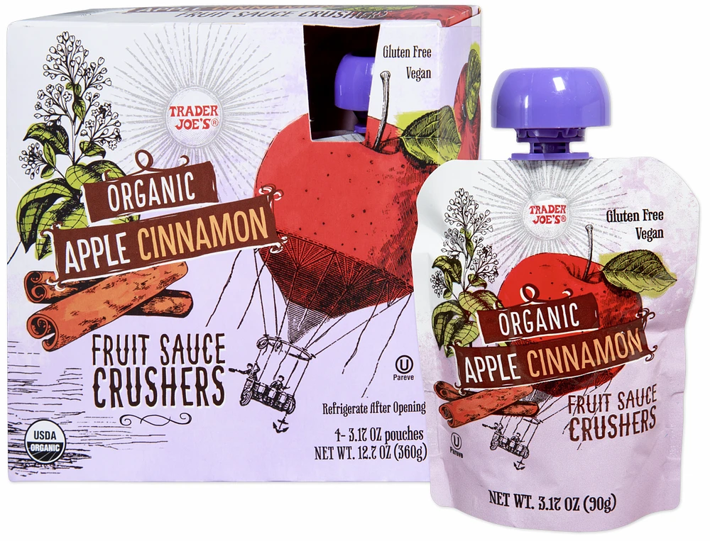 Organic Apple Cinnamon Fruit Sauce Crushers