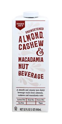 Unsweetened Almond, Cashew & Macadamia Nut Beverage