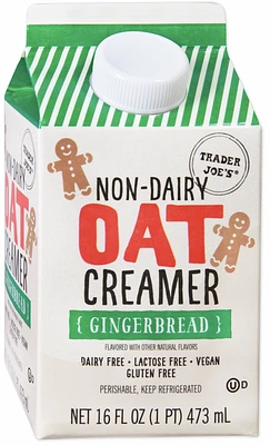 Non-Dairy Oat Creamer Gingerbread