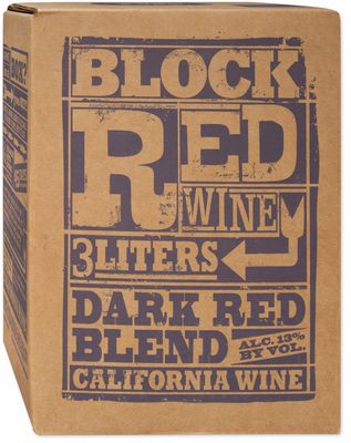 Block Red Wine Dark Red Blend