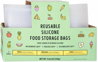 Reusable Silicone Food Storage Bags