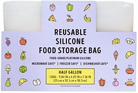 Reusable Silcone Food Storage Bag Half Gallon