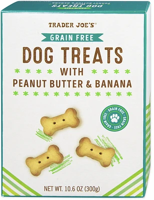 Grain Free Dog Treats with Peanut Butter & Banana