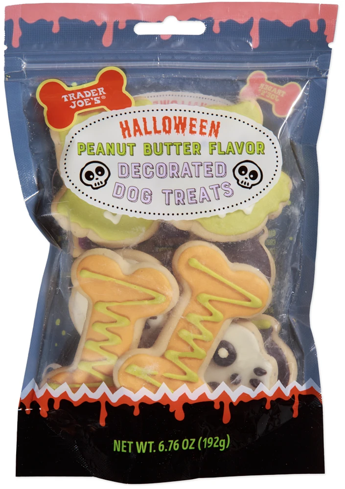 Halloween Decorated Peanut Butter Flavor Dog Treats