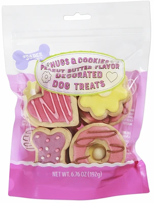 Hugs & Cookies Peanut Butter Flavor Decorated Dog Treats