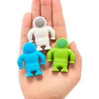 astronaut erasers - set of 3