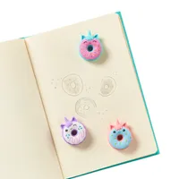 magic bakery unicorn donuts scented erasers - set of 3