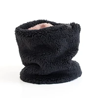 Pink Shadow/Charcoal Reversible Neck Warmer (2-6X)