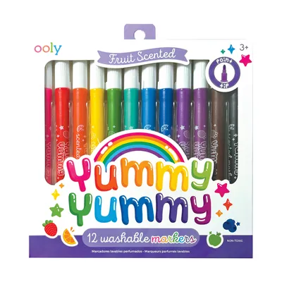 yummy yummy scented markers - set of 12