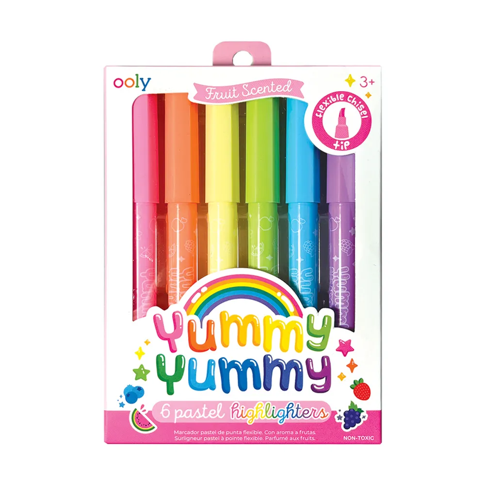 yummy yummy scented highlighters - set of 6