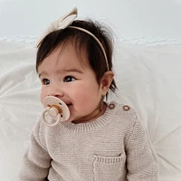 Itzy Soother™ Natural Rubber Pacifier | Coconut + Toast