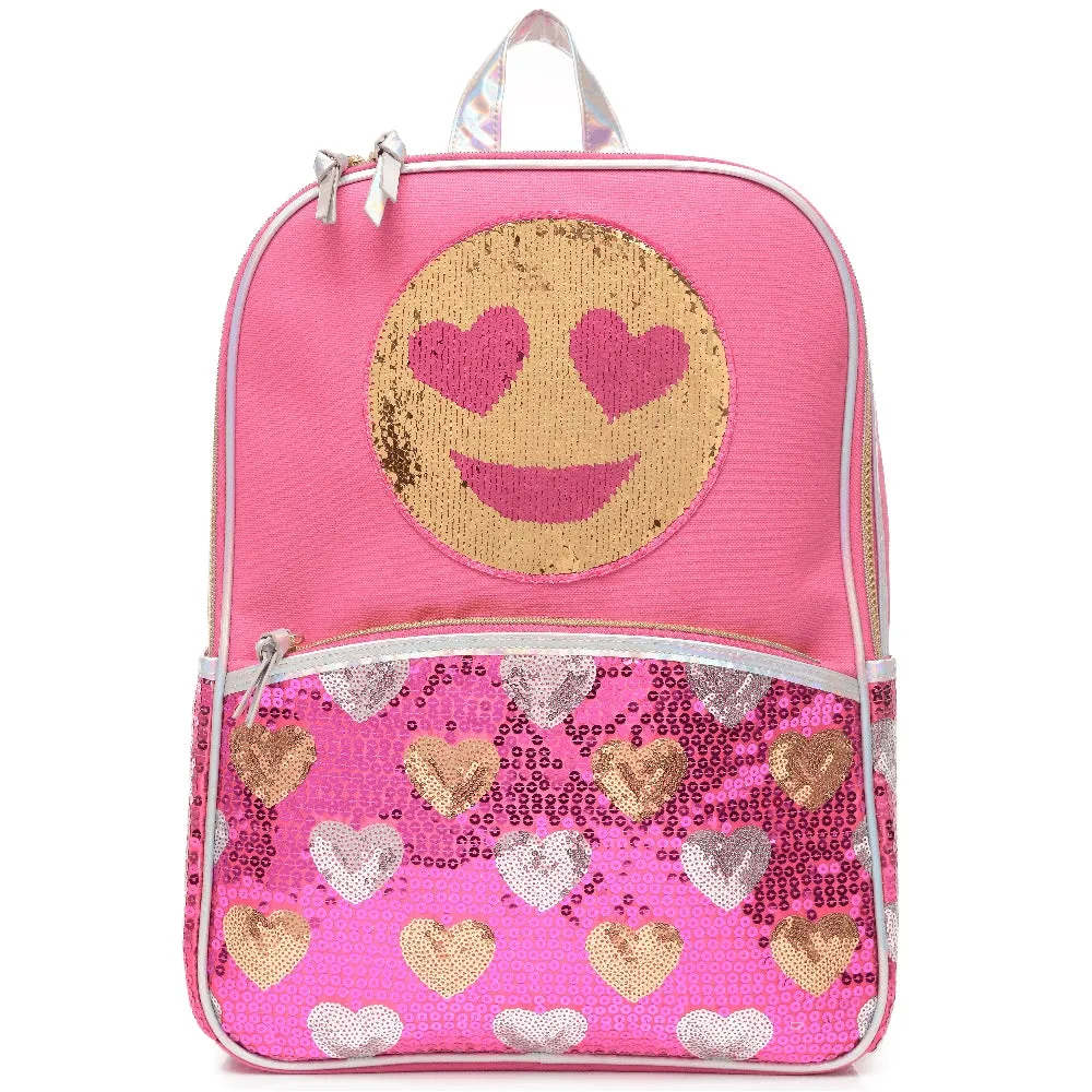 Reversible Sequins Emoji Backpack