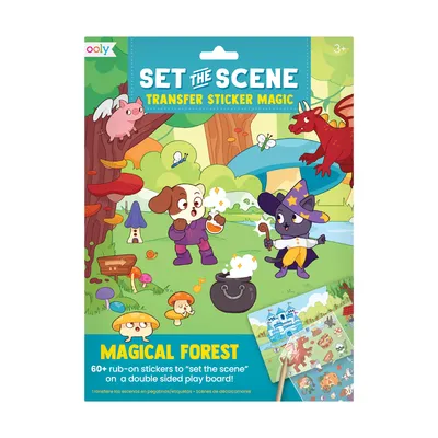 set the scene transfer stickers magic - magical forest