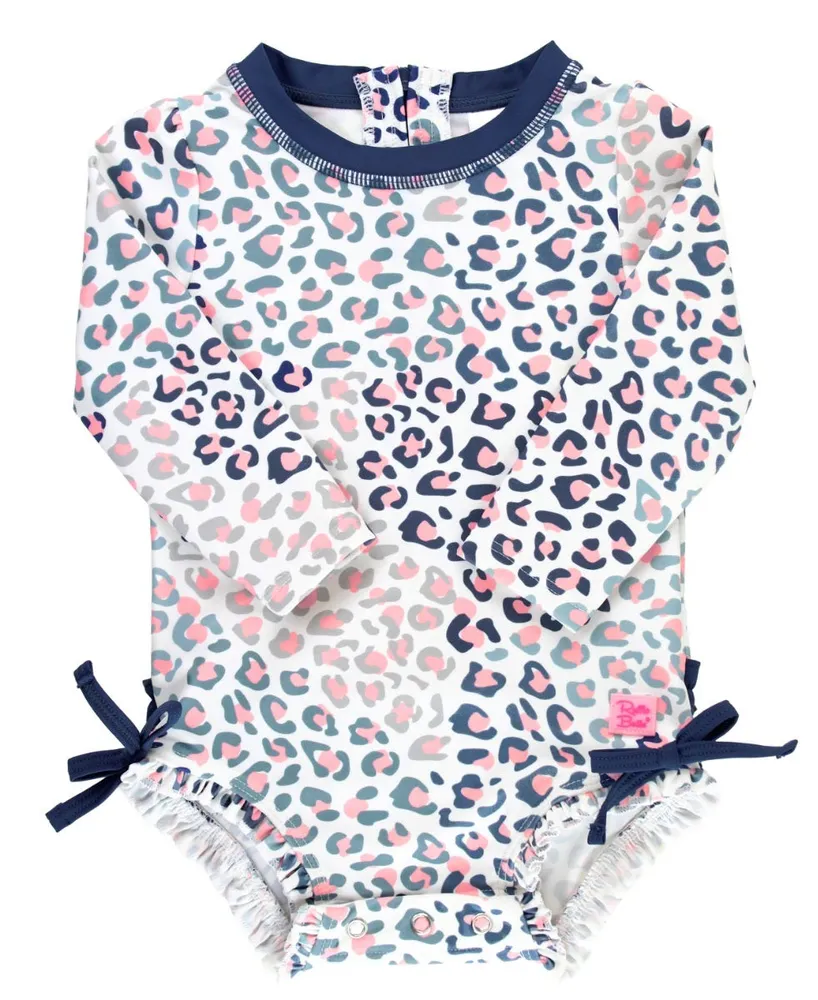 Cool Leopard Long Sleeve One Piece Rash Guard