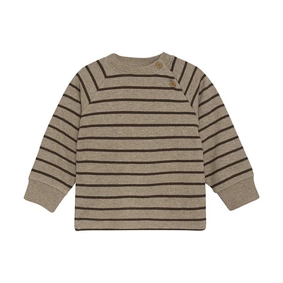 Sweatshirt LS Stripe - Pine Bark