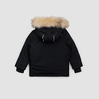 Black Hooded Parka