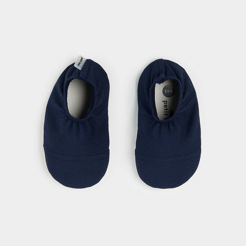 Dress Blues Ribbed Swim Slippers