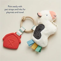 Itzy Pal™ Plush + Teether (Cow)