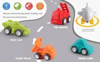 Car Carrier Truck Toy Set Push Go Transport Trailer Vehicles