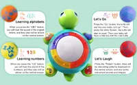 Musical Turtle Toy English & Spanish Learning with Lights and Sounds