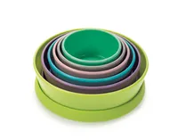 Stacking & Nesting Containers with Silicone Lids