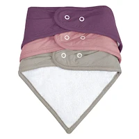 Bamboo Bibs 3-Pack - Porto, Lotus & Taupe