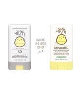 Baby Bum SPF 50 Mineral Sunscreen Face Stick Fragrance Free - 0.45 oz