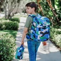 Bailey Backpack - Camo Kid Blue/ Green