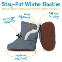 Stay-Put Winter Booties | Pink Rainbows