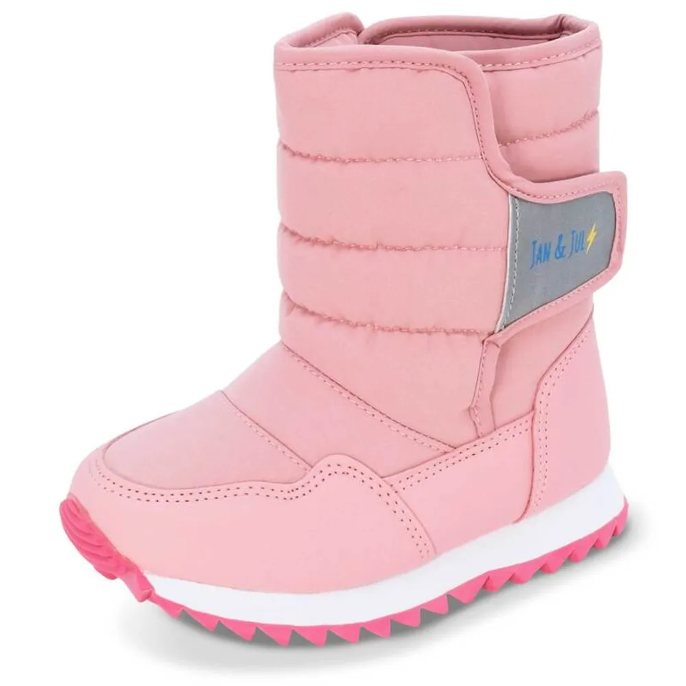 Kids Tall Puffy Winter Boots | Dusty Pink