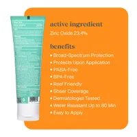 Thinksport Kids Clear Zinc Sunscreen SPF 50 (89 ml)