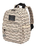 Backpack (Black Striped Canvas)