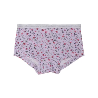 Printed Boyshort Pantie Lilac Little Flowers