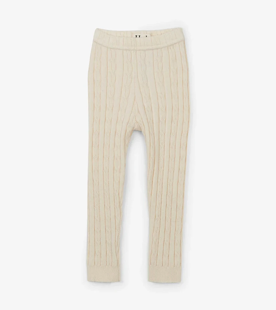 Baby Cream Cable Knit Tights